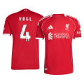 VIRGIL #4 Liverpool Home Match Jersey Player Version 2025/26