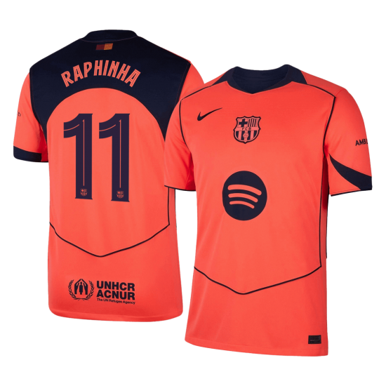 RAPHINHA #11 Barcelona Third Away Jersey 2025/26