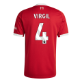 VIRGIL #4 Liverpool Home Jersey 2025/26