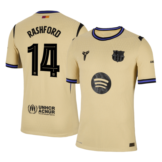 RASHFORD #14 Barcelona Away Match Jersey Player Version 2025/26 - UCL