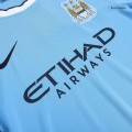 KUN AG&Uuml;ERO #16 Retro Manchester City Home Jersey 2013/14