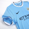 KUN AG&Uuml;ERO #16 Retro Manchester City Home Jersey 2013/14