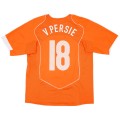 V.PERSIE #18 Netherlands Retro Jersey Home EURO 2004