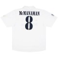 McMANAMAN #8 Real Madrid Retro Jersey Centenary Home 2002/03