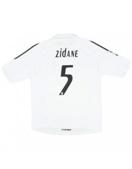 Zidane #5 Retro Real Madrid Home Jersey 2005/06